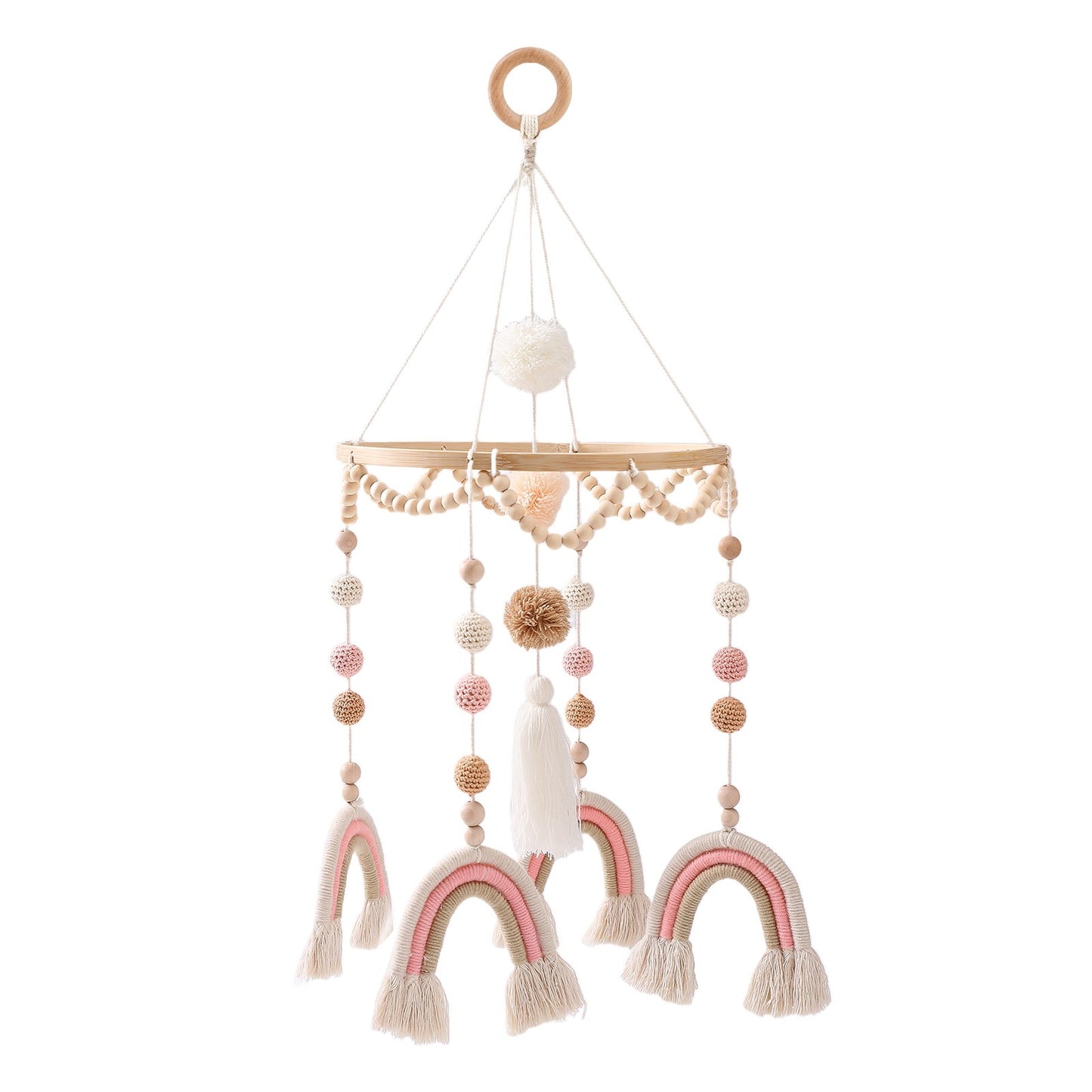 Happy Rainbows Macrame Mobiles