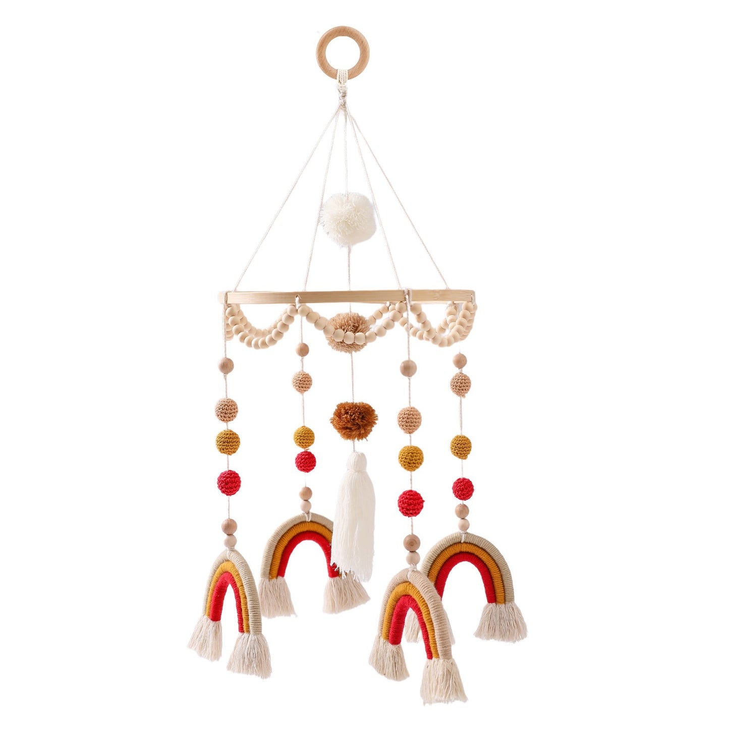 Happy Rainbows Macrame Mobiles